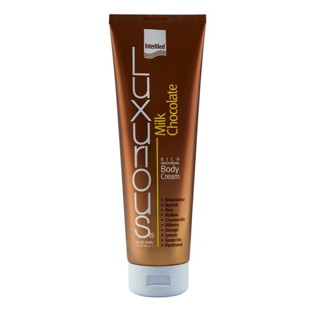 Intermed Luxurious Rich Moisturizing Milk & Chocolate Body Cream, Ενυδατική Κρέμα Σώματος, 280ml