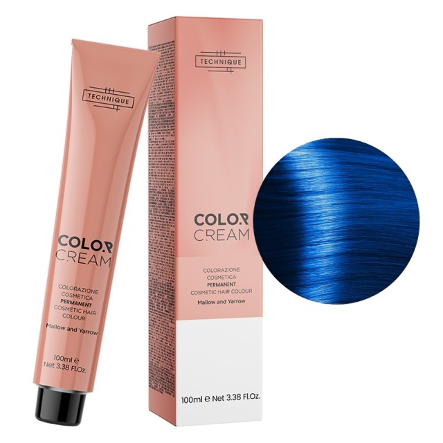 Technique Color Cream Metal Shades, Μόνιμη Βαφή σε Σωληνάριο, 100ml - Μπλε 088
