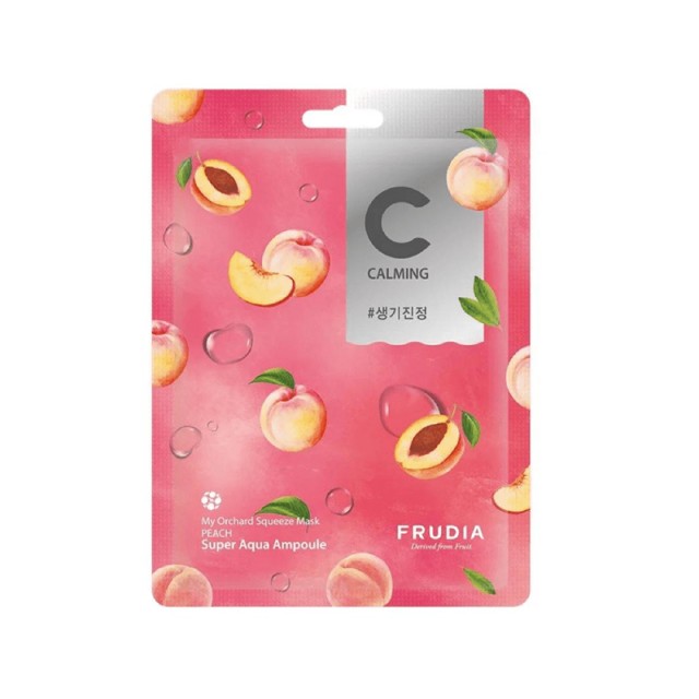Frudia My Orchard Squeeze Mask Peach, Αναζωογονητική & Καταπραϋντική Υφασμάτινη Μάσκα με Ροδάκινο, 20ml
