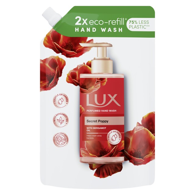 Lux Secret Poppy Refill, Κρεμοσάπουνο Ανταλλακτικό, 750ml