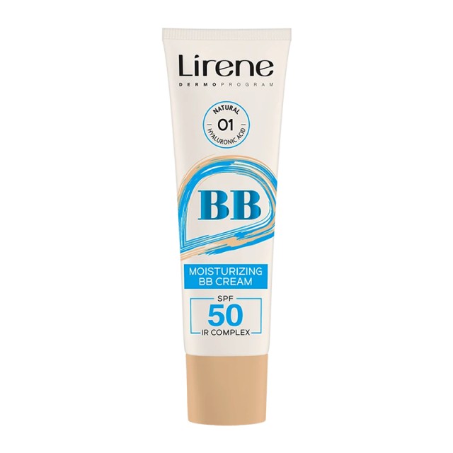 Lirene Moisturizing BB Cream SPF 50 Ενυδατική Κρέμα με Χρώμα & Πολύ Υψηλή Προστασία 30ml - No1 Natural