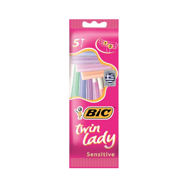 Bic Twin Lady, Γυναικεία Ξυραφάκια μίας χρήσης, 5τμχ