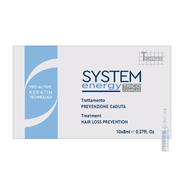 Technique System Energy Intensive Fall Prevention Treatment, Θεραπεία με αμπούλες Κατά της Τριχόπτωσης, 10x8ml