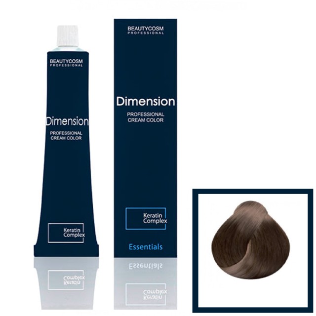 Dimension Hair Color Cream Επαγγελματική Βαφή Μαλλιών με Σύμπλεγμα Πρωτεϊνών Κερατίνης, Νο 6.7 Ξανθό Σκούρο Μαρόν, 100ml