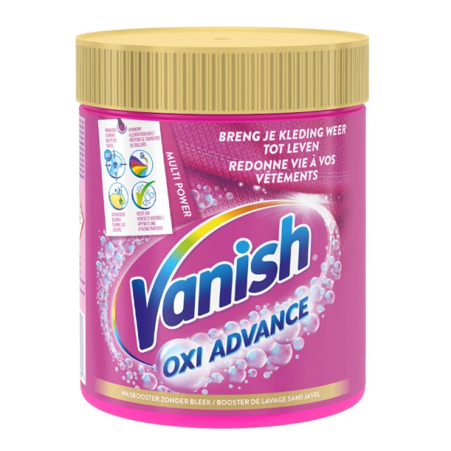 Vanish Oxi Action Pink, Σκόνη Ενισχυτικό Πλύσης Κατά των Λεκέδων 470g