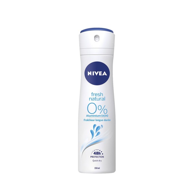 Nivea Fresh Natural 0% Aluminium, Αποσμητικό Σπρέι, 150ml