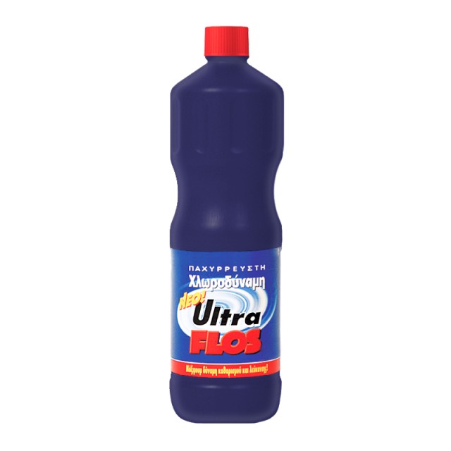Flos Ultra Μπλε Χρωροδύναμη, Παχύρευστη Χλωρίνη 1250ml