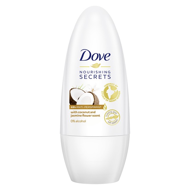 Dove Nurishing Secrets Coconut & Jasmine Flower, Γυναικείο Αποσμητικό Roll on, 50ml