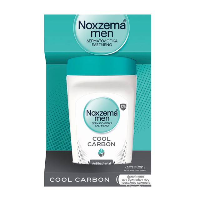 Noxzema Men Cool Carbon Antibacterial, Αποσμητικό Roll on 50ml
