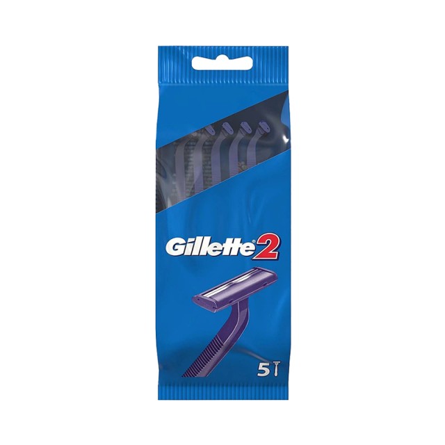Gillette 2, Ξυραφάκια μίας χρήσης, 5τμχ