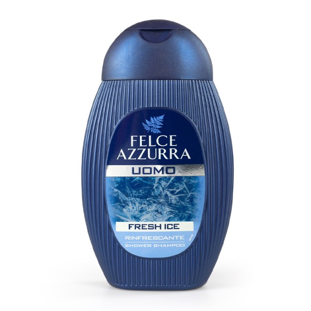 Felce Azzurra Fresh Ice Shower Shampoo,  Αφρόλουτρο και Σαμπουάν για Άνδρες, 250ml