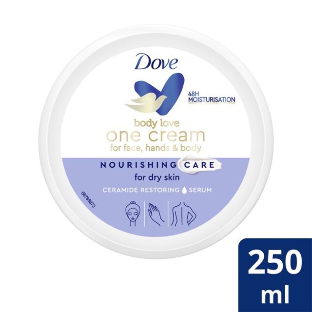 Dove Nourishing Care One Cream, Κρέμα για Πρόσωπο, Χέρια & Σώμα, 250ml