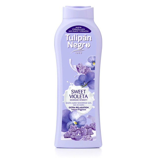 Tulipán Negro Sweet Violeta Extra Relaxation Shower Gel, Αφρόλουτρο 650ml