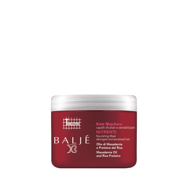 Technique Baljé Nourishing Mask, Μάσκα Θρέψης Μαλλιών για ευαίσθητα, αφυδατωμένα & κατεστραμμένα μαλλιά, 2x500ml, 1+1 ΔΩΡΟ