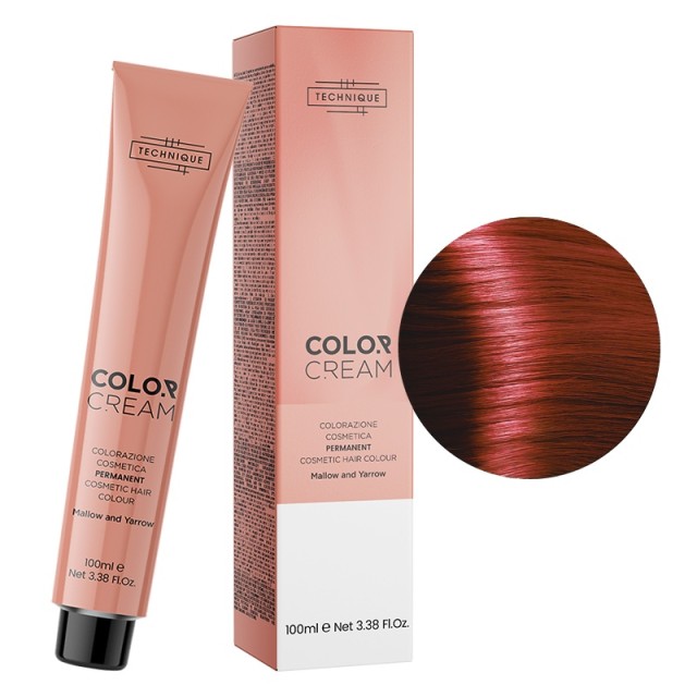 Technique Color Cream Χάλκινες Αποχρώσεις, Μόνιμη Βαφή σε Σωληνάριο, 100ml - Χάλκινο Ανοιχτό Έντονο Ξανθό 88.44