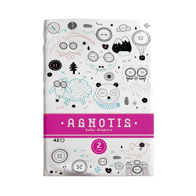 Agnotis Βρεφικές Πάνες No 2 (3-6kg), 42τμχ