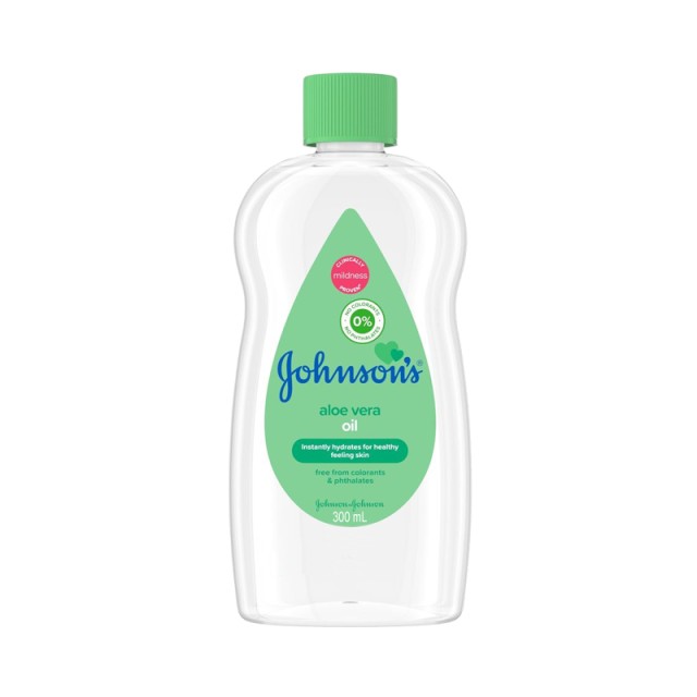 Johnsons Baby Oil Aloe Vera, Βρεφικό Λάδι Σώματος, 300ml