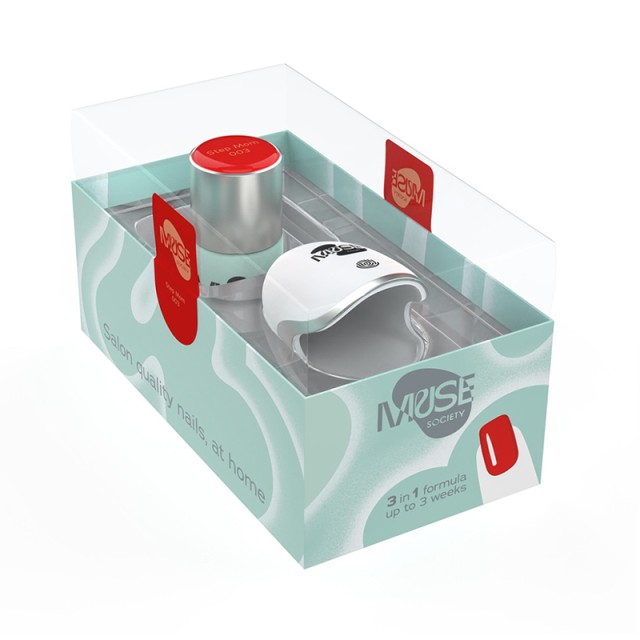 MUSE SOCIETY Mini Kit Step Mom #003, Ολοκληρωμένο Μίνι Σετ για Ημιμόνιμο Μανικιούρ - Πεντικιούρ