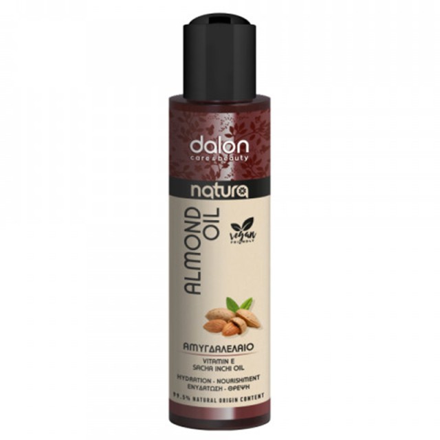 Dalon Natura Almond Oil, Αμυγδαλέλαιο για Μαλλιά, Πρόσωπο & Σώμα, 200ml