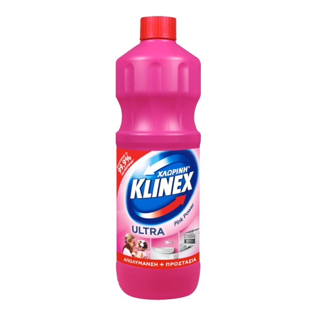 Klinex Ultra Pink Power, Xλωρίνη Παχύρευστη, 750ml
