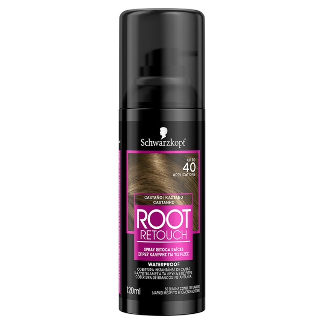 Schwarzkopf Root Retoucher, Spray Κάλυψης Ρίζας Καστανό, 120ml