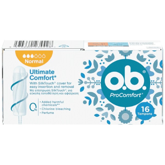 O.B. ProComfort SilkTouch Normal, Ταμπόν, 16τμχ
